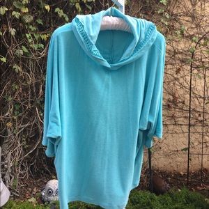 Coldwater Creek Woman’s Terry Top w/ hoodie.